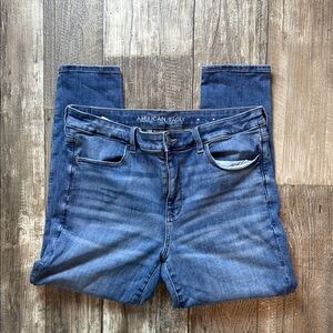 American Eagle Outfitters Women's Blue Skinny Jeans, Next Level Stretch 16R